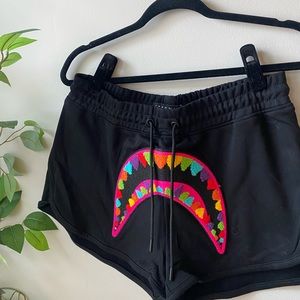 Eternity embroidered shorts